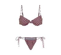 LSCN by Lascana Damen Bügel-Bikini schönes Ajourmuster, Kurzarm, Rundhalsausschnitt, Figurumspielende Passform, hochwertige Qualität