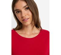 Nachthemd LSCN BY LASCANA, Damen, Gr. 44/46, N-Gr, rot bedruckt, Single Jersey, Obermaterial: 50% Baumwolle, 50% Viskose, bedruckt, unifarben, lässig geschnitten mini, Rundhals, abgesteppt, Kleider Na