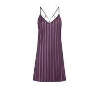 LSCN BY LASCANA Damen Negligé pflaume gestreift Gr.44