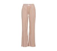 Pyjamahose LSCN BY LASCANA, Damen, Gr. 36/38, N-Gr, braun (braun, roségold, gestreift), Single Jersey, Obermaterial: 50% Baumwolle, 50% Viskose, gestreift, mehrfarbig, bequem lang, Hosen Pyjamahose, m