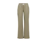 LSCN BY LASCANA Pyjamahose Damen dunkelgrün-gold-gestreift Gr.40/42