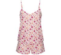 LSCN BY LASCANA Damen Shorty weiß-orange-rot-geblümt Gr.44/46