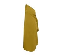 One-Shoulder-Kleid LSCN BY LASCANA, Damen, Gr. 40, N-Gr, grün, Web, Obermaterial: 100% Viskose, unifarben, figurumspielend ca. Mitte Wade, Kleider One-Shoulder-Kleid, mit goldfarbenen Zieraccessoire a