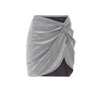 LSCN BY LASCANA Strandrock Damen anthrazit-silberfarben Gr.44