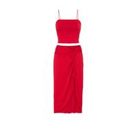 LSCN BY LASCANA Strandset: Spaghettitop und Midirock Damen rot Gr.38