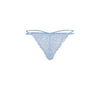 String LSCN BY LASCANA, Damen, Gr. 44/46, 1 Stk., blau (smokey blau), Spitze, Obermaterial: 87% Nylon, 13% Elasthan, unifarben, figurbetont, Unterhosen String, aus blättriger Spitze (40866211-44) smok