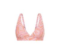 LSCN BY LASCANA Triangel-Bikini-Top Damen rosa bedruckt Gr.42 Cup F