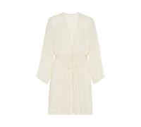 Tunika LSCN BY LASCANA, Damen, Gr. 40/42, beige (creme), Web, Obermaterial: 60% Viskose, 40% Polyester, unifarben, figurumspielend mini, tiefer V-Ausschnitt, Tuniken Tunika, aus Webware (81996811-40)