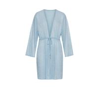 Tunika LSCN BY LASCANA, Damen, Gr. 44/46, silber (hellblau, silberfarben), Web, Obermaterial: 50% Polyester, 50% metallisierte Fasern, leicht glänzend, leicht transparent, figurumspielend ca. Mitte Ob