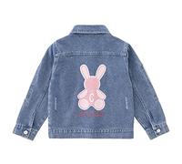 LSHEL Kinder Jeansjacke Mädchen Übergangsjacke Denim Jacke Outwear