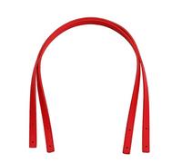 LSHIJI Taschenkette 2 Pcs PU Leder Griffe for Tasche Abnehmbare Schulter Gurt Handtasche Band Griff Strap DIY Ersatz Zubehör Weich(Red)