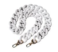 LSHIJI Taschenkette 30-120cm Kette Acryl Frau Handtasche Zubehör Harz Luxus Frosted Strap Clutch Schulter(1,30cm Gold Hook)