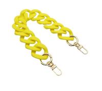 LSHIJI Taschenkette 30-120cm Kette Acryl Frau Handtasche Zubehör Harz Luxus Frosted Strap Clutch Schulter(4,85cm Gold Hook)