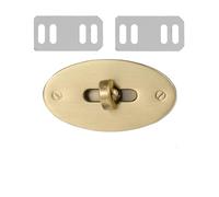 LSNNMU 10 stücke 4,7 cm Oval Drehen Twist Lock Metall Verschluss Schnalle for Leder Handwerk Brieftasche Frauen Tasche Geldbörse Handtasche Schulter DIY Zubehör FüR Tasche(Cinnamon)