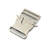 LSNNMU 8 stücke Mode Metall Rucksack Gurt Schnalle Schnell Seite Release Verschluss for DIY Tasche Outdoor Strap Gürtel Gurtband FüR Tasche(Silver,Inner Diameter 38mm)