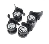 LSNNMU Ersatzrollen für Gepäckstücke 4 Pcs Koffer Gepäck Universal 360 Grad Schwenk Räder Trolley Rad Werkzeuge