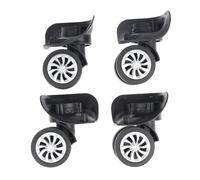 LSNNMU Ersatzrollen für Gepäckstücke 4 Pcs Koffer Gepäck Universal 360 Grad Schwenk Räder Trolley Rad Werkzeuge