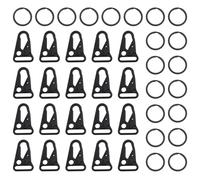 LT Easiyl 20 Stück Taktischer Karabinerhaken aus Metall 2,5 cm Kleiner Schlüsselanhänger-Clip mit Metallring für Paracord-Armbänder Halsketten Taschen Schlüsselbänder Zubehör