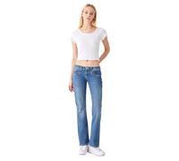 LTB Jeans Damen Jeans Bootcut Valerie - Low Waist Damen Bootcut Jeans mit Reißverschluss - Valerie Mandy WASH Jeanshose in Blau 28W / 30L