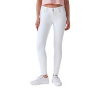 LTB Damen Jeans Molly M Super Slim Fit - Weiss - White W30-W32 Baumwolle Stretch, Größe:31W / 32L, Farbe:White 100