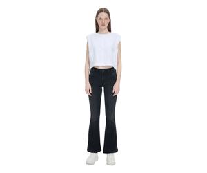LTB Flared Jeans Novi in dunkler Waschung mit hohem Bund W26 / L30 Slim Fit