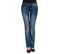 LTB Jeans Damen Boot-Cut Bootcut Jeans Valerie 5145, Einfarbig, Gr. W31/L34, Blau (Whisper Wash 2492)