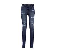 LTB Jeans Damen Jeans Amy X - Jeans Damen Skinny aus Baumwollmischung Skinny Denim Dunkel mit Reißverschluss Hohe Taille - Blau