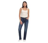 LTB Jeans Damen Jeans Vilma - Jeans Damen Straight aus Baumwollmischung Straight Denim Dunkel mit Reißverschluss Mittlere Taille - Blau
