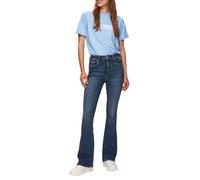 LTB Jeans Damen Jonna 500 - Flare High Rise Basic-5-Pocket Dark Wash Blau aus Baumwollgemisch - Größe W34L32