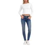 LTB Jeans Damen Julita X - Skinny Fit mit Niedrige Taille und Reißverschluss in Blau aus Baumwollmischung - Größe W29L34