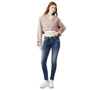 LTB Jeans Damen Nicole - Skinny Fit mit Mittlere Taille und Reißverschluss in Blau aus Baumwollmischung - Größe W26L28