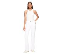 LTB Jeans Damen Noelia B - Flare High Rise Basic-5-Pocket Light Wash Weiß aus Baumwollgemisch - Größe W30L30