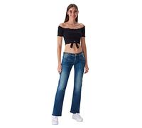 LTB Jeans Damen Stretch Valerie Bootcut Fit Jeanshose Hose Denim Tiefer Bund, Farbe:Live Wash (54342), Größe:29W / 32L