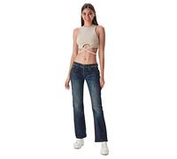 LTB Jeans Damen Stretch Valerie Bootcut Fit Jeanshose Hose Denim Tiefer Bund, Farbe:Mambo Wash (2478), Größe:27W / 36L