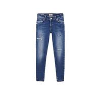 LTB Jeans Damen Super Skinny Jeans LONIA - Niedrige Taille Damen Skinny Jeans mit Knopf- und Reißverschluss und Stretch - LONIA Mittel Jeanshose in Blau 26W