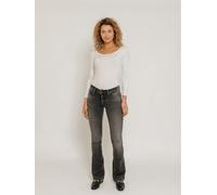 LTB Jeans "Fallon" - Flare fit - in Anthrazit - Größe W34/L30 | Damenjeans