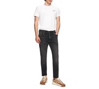 LTB Jeans Herren Hollywood 300 - Straight Mid Rise Basic-5-Pocket Dark Wash Grau aus Baumwollgemisch - Größe W38L36