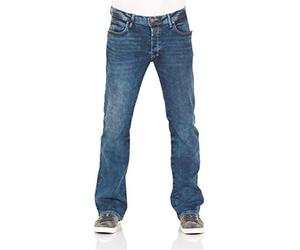 LTB Jeans Herren Jeans Bootcut Roden - Low Waist Herren Bootcut Jeans mit Knopfleiste und Stretch - Roden Blue Lapis WASH Jeanshose Blau 40W / 30L