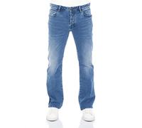LTB Jeans Herren Stretch Roden Bootcut Jeanshose Hose Denim, Farbvariante:Cletus Wash (52270), Größe:36W / 32L