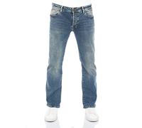 LTB Jeans Herren Stretch Roden Bootcut Jeanshose Hose Denim, Farbvariante:Maul Wash (53359), Größe:33W / 32L