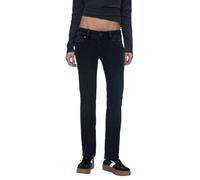 LTB Jeans Molly 200 Damen-Jeans in Schwarz Low Rise hergestellt aus Baumwollmischung, Größe 30, 32