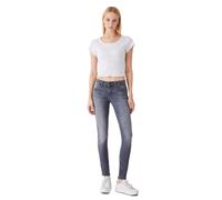 LTB Nicole Damen Jeans in grauer Used Optik W33 / L30 Skinny Fit