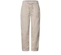 Schlupfhose STREET ONE, Damen, Gr. 34, Länge 28, clay sand, Web, Obermaterial: 98% Baumwolle, 2% Elasthan, bequem knöchelfrei, Hosen Schlupfhose, Barrel Leg Hose in Papertouch-Qualität (20083218-34) c