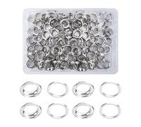 Luabue Grommet Werkzeug Kit 14mm Metallösen Set Silber