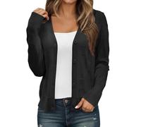 Luadnysin Für Damen Strickjacke Tracht Dirndl Trachtenweste Trachtenjacke Janker Dirndljacke Trachtenjanker Trachtenblazer Drindl Trachtenblusebeige schwarz grün grau blau weiß rosa S M L XL XXL