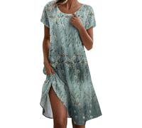 Luadnysin Sommerkleid Damen Sundress Locker Dress Sexy Leicht Kleid Sommer Etuikleid Urlaub Strandklei Luftig Beach Kleider Freizeit Elegant