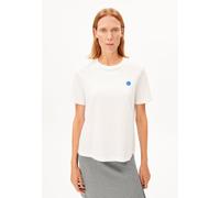 ARMEDANGELS Damen T‑Shirt LUALAA EMBRO aus Bio‑Baumwolle Weiß Größe M