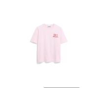 ARMEDANGELS LUALAA EMBRO Damen T-Shirt aus Bio-Baumwolle pink mist XL