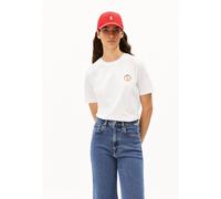 Armedangels Damen Lualaa Flower T-Shirt (Größe M, weiss)