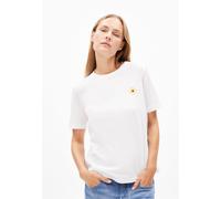 ARMEDANGELS LUALAA FLOWER - Frauen Regular Fit T-Shirt - mehrfarbig XL white-early yellow